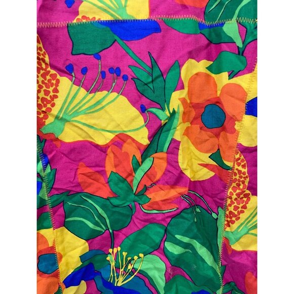 Diane Von Furstenberg Jacket Womens Plus 1X Multi Floral Lined Tropical Colorful - Picture 13 of 15